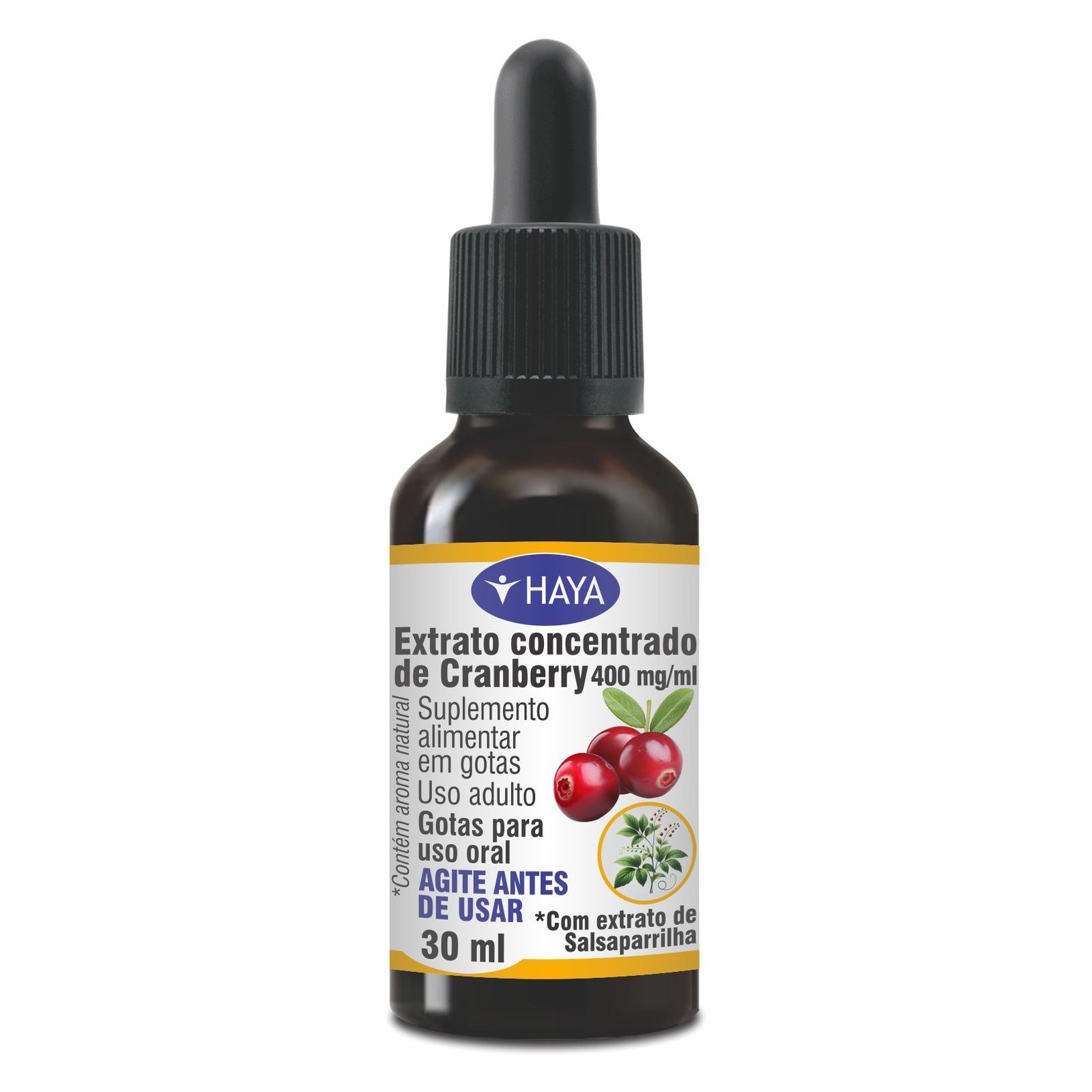 Extrato concentrado de Cranberry 400 mg/ml - Gotas 30 ml