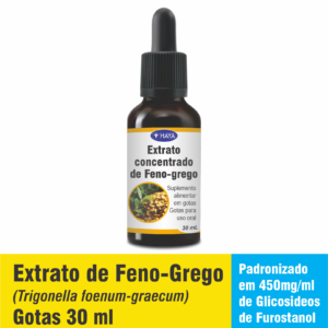 Extrato concentrado de Feno-Grego 450 mg/ml - Gotas 30 ml